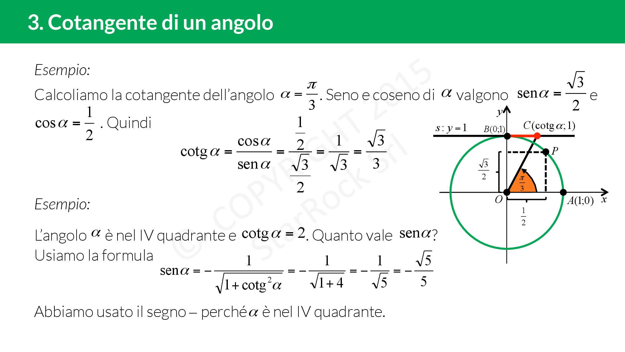 Cos'è La Tangente Di Un Angolo Tangente e cotangente: seconda relazione fondamentale