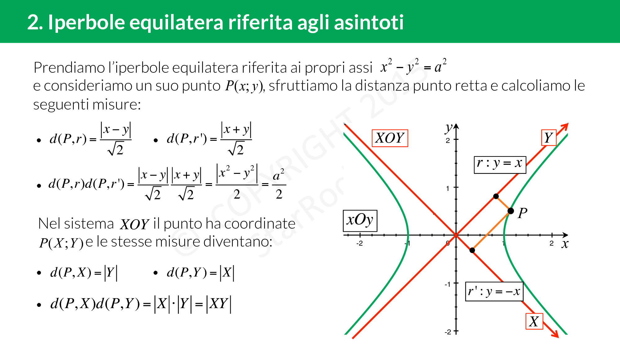 Determina I Valori Di K Affinchè L'equazione Rappresenti Un Iperbole Iperbole equilatera: definizione e formule