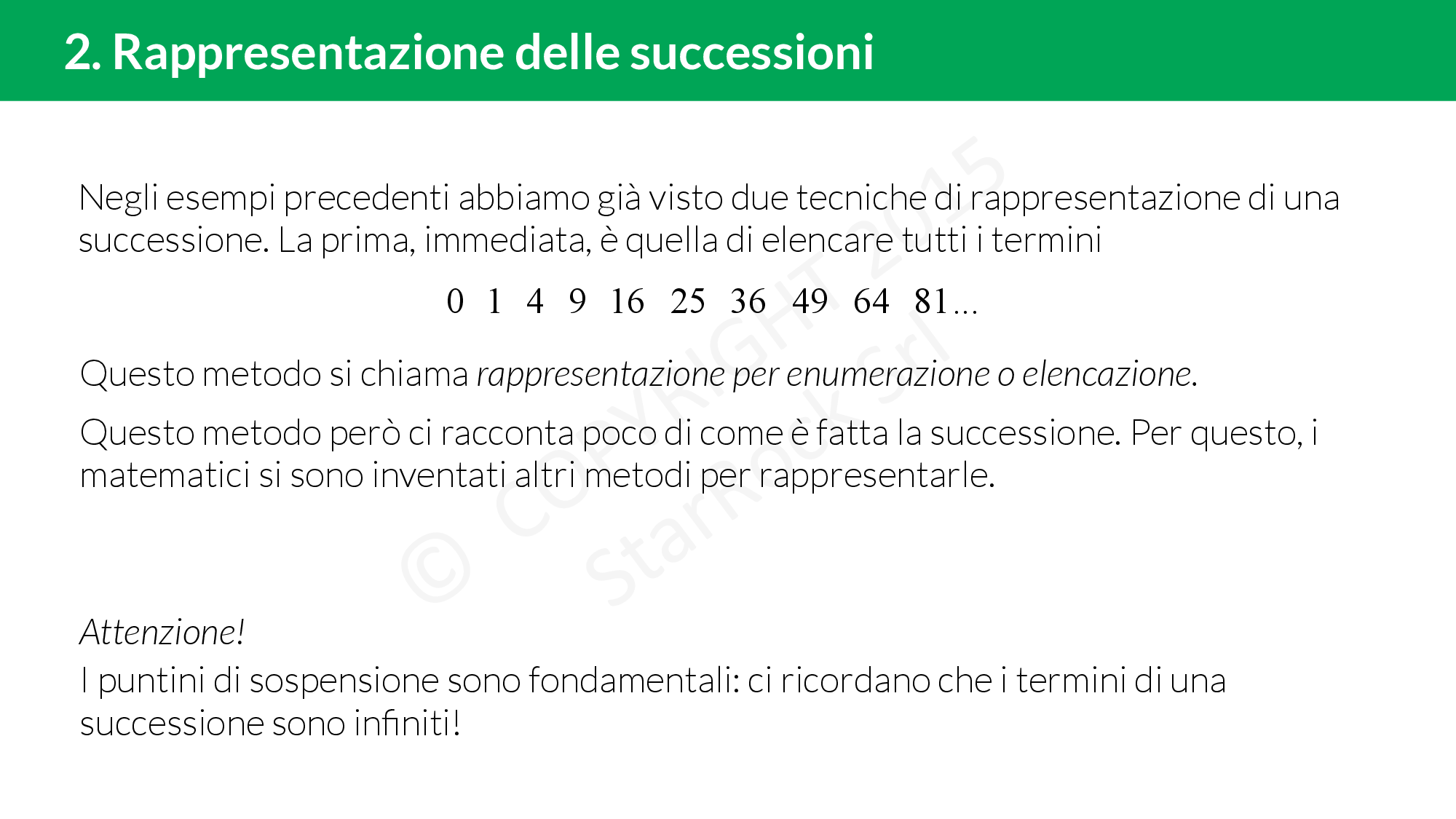 Successioni numeriche: definizione e proprietà