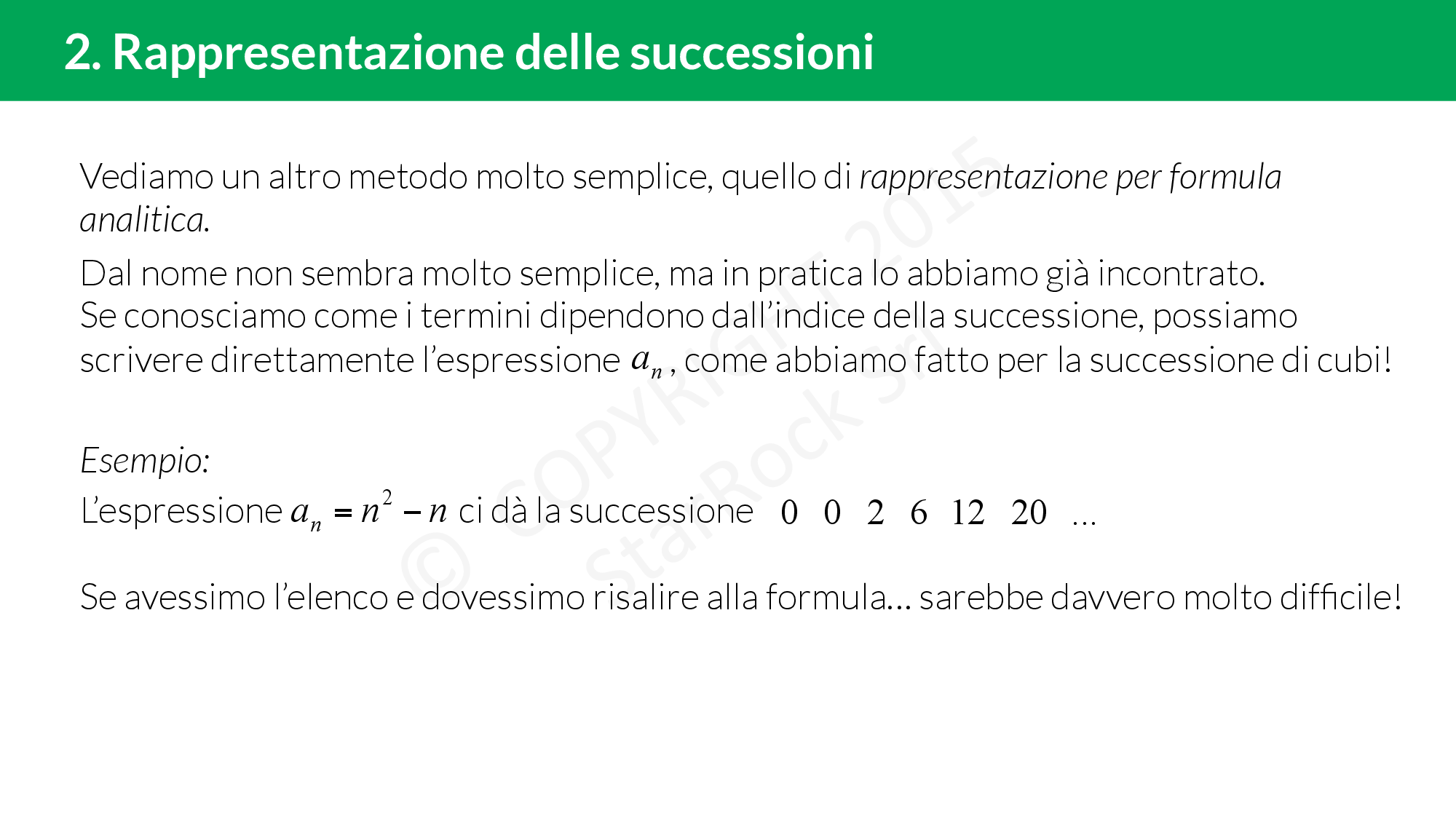 Successioni numeriche: definizione e proprietà