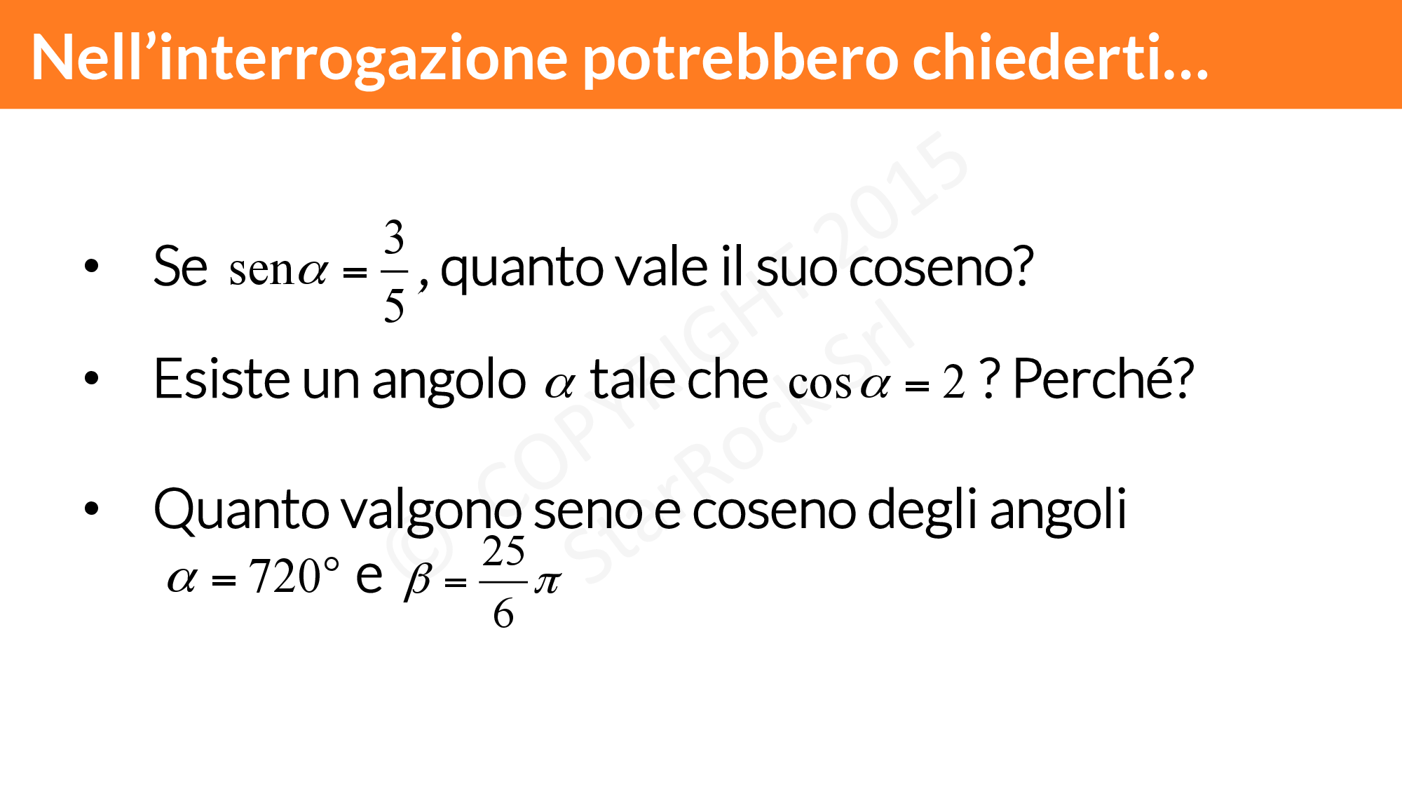 Coseno E Seno Di Un Angolo Geometria: seno e coseno degli angoli