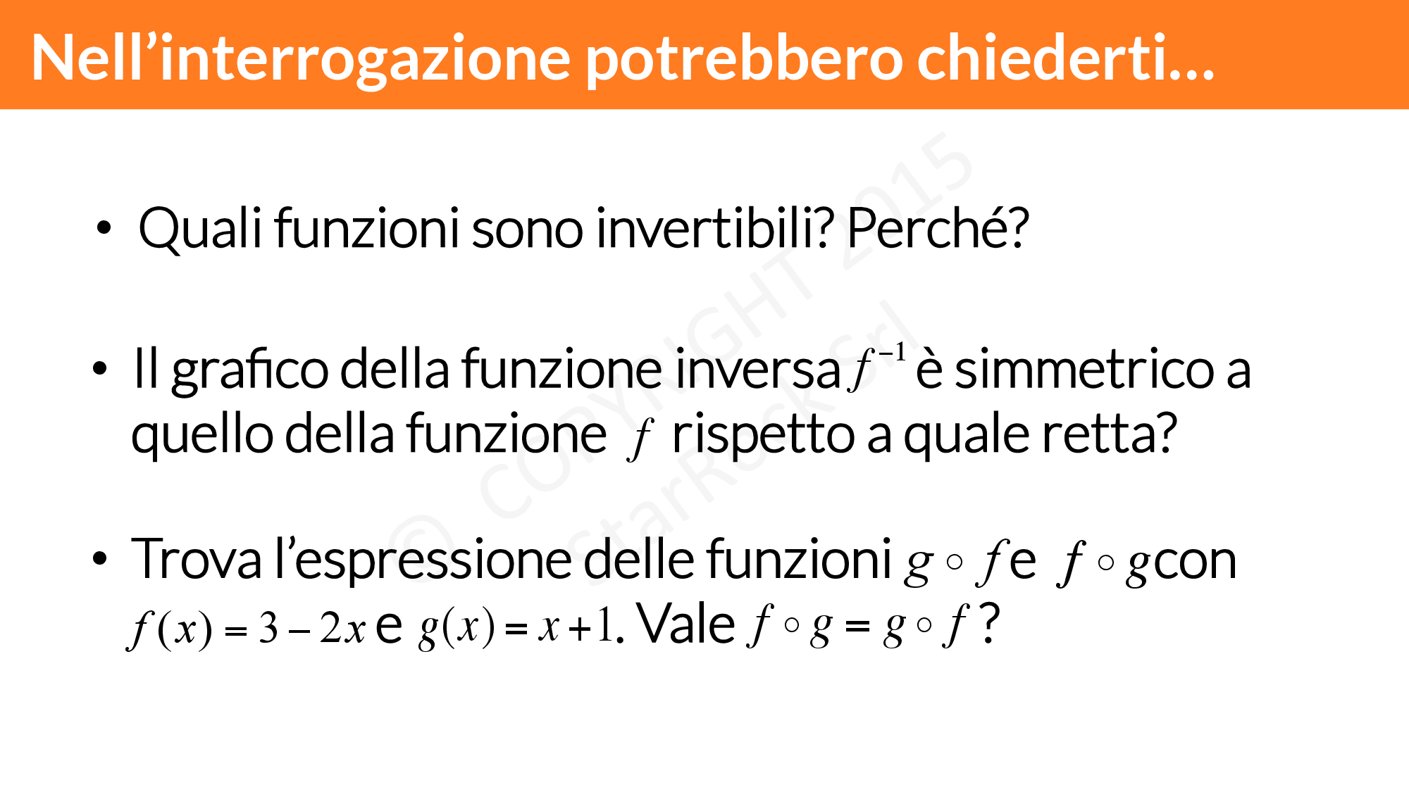 Funzione Inversa E Funzione Composta: Come Ottenerle