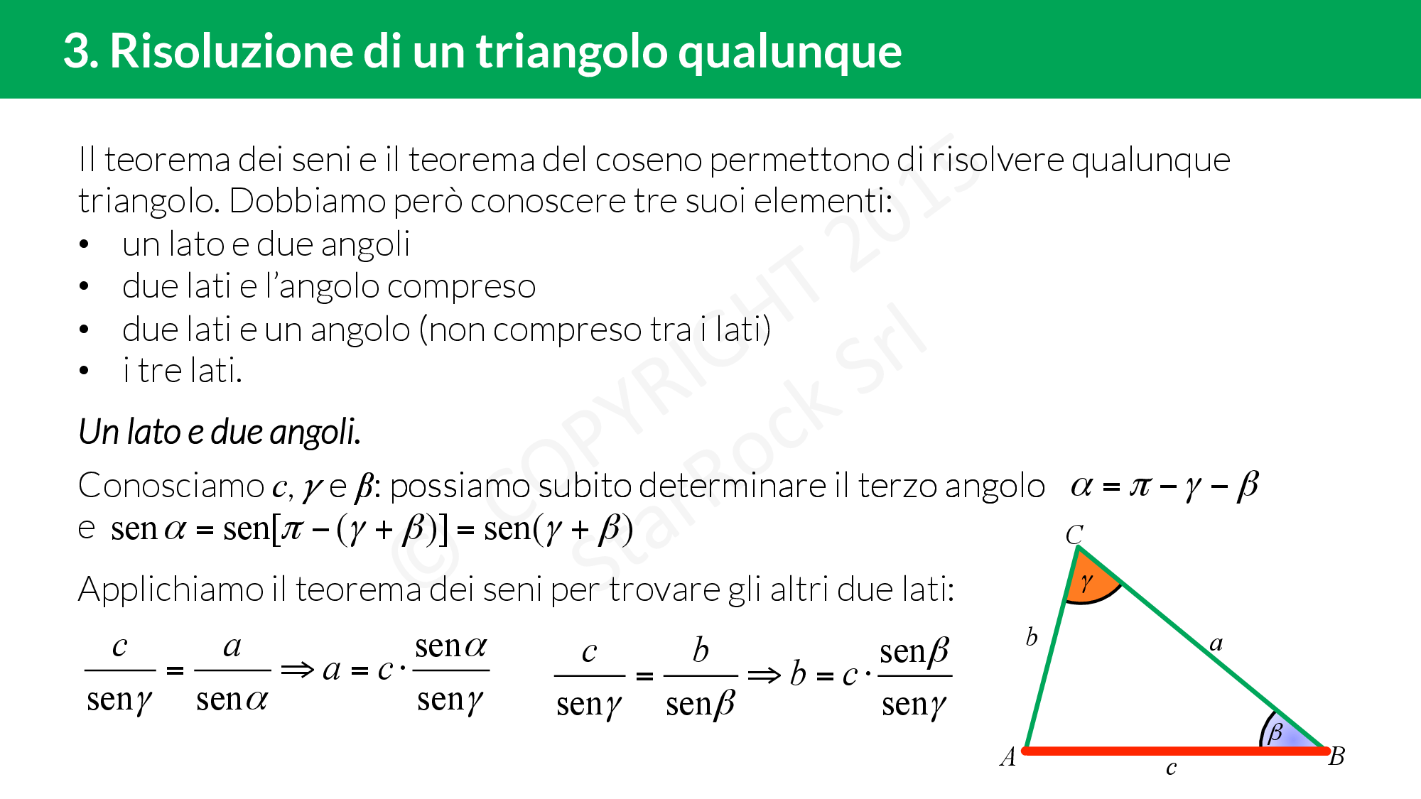 Teorema Dei Seni E Di Carnot Come Risolvere Un Triangolo 2925