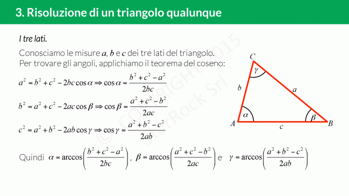 Teorema Dei Seni E Di Carnot Come Risolvere Un Triangolo 4832