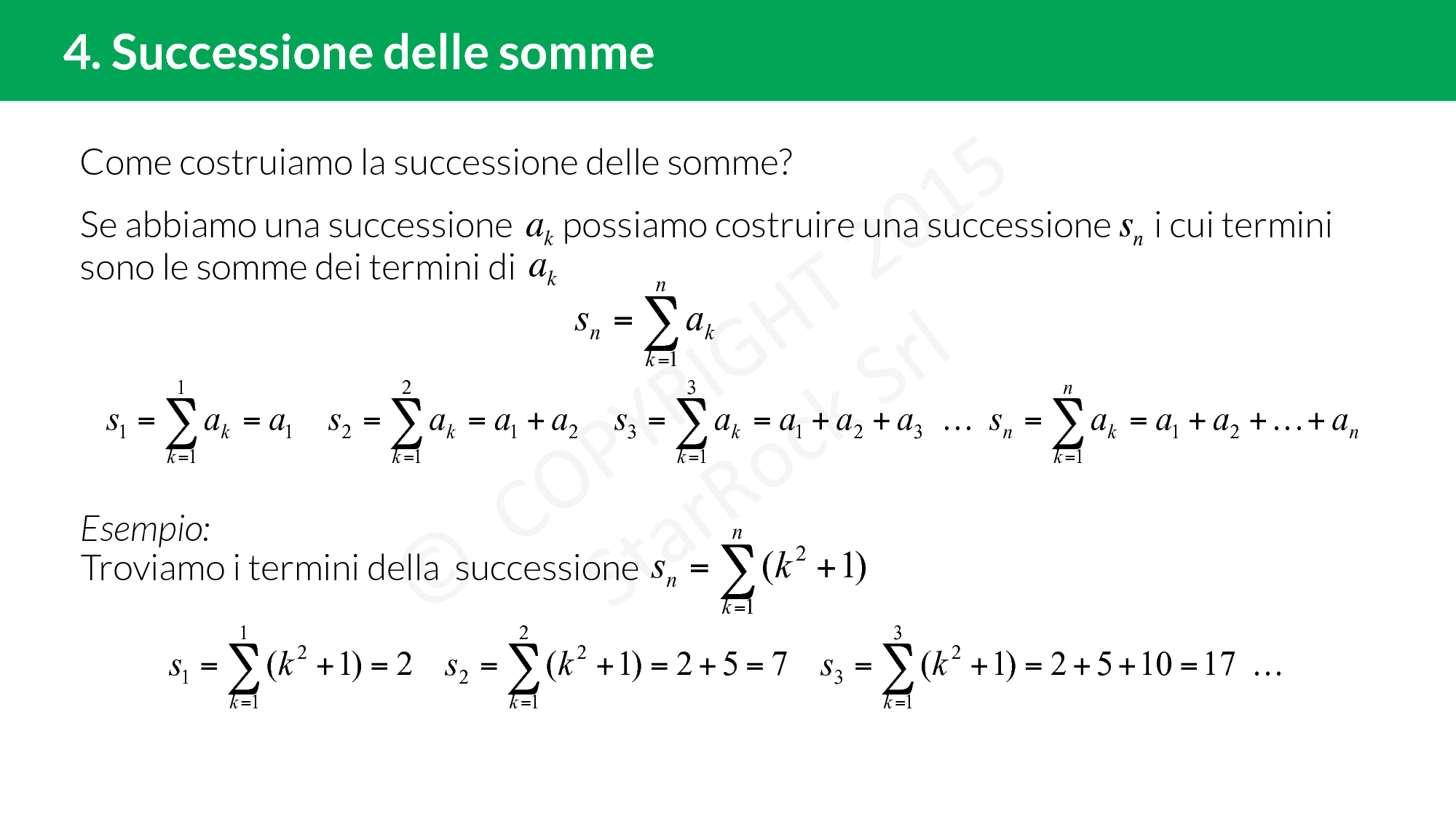 Successioni numeriche: definizione e proprietà