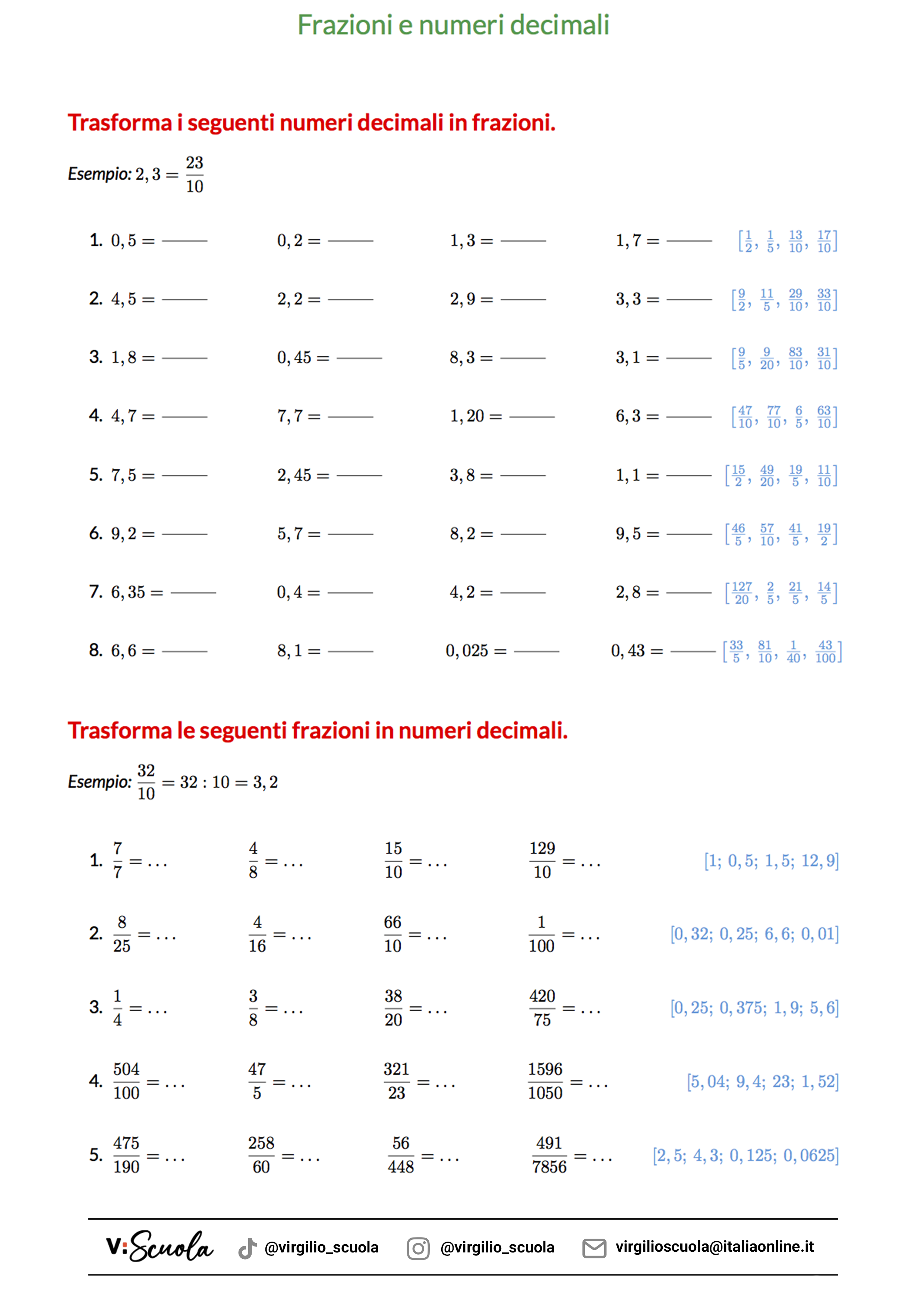 TRASFORMA NUMERI DECIMALI IN FRAZIONI DECIMALI | Blog Di Maestra Mile - Foto 2