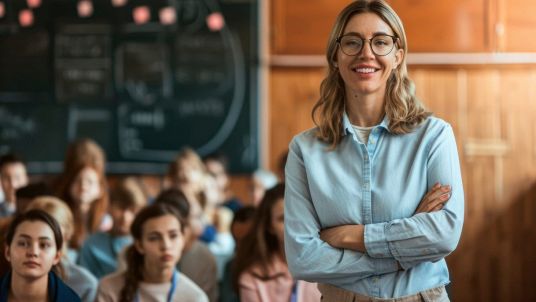 insegnante a scuola