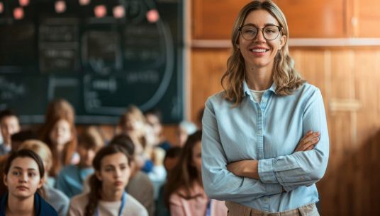 insegnante a scuola