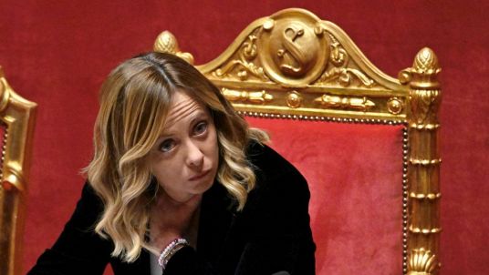 Giorgia Meloni in Senato