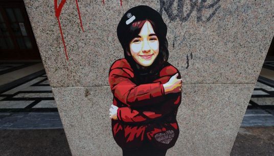 Murales che raffigura Giulia Cecchettin