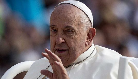 Papa Francesco durante l'udienza generale