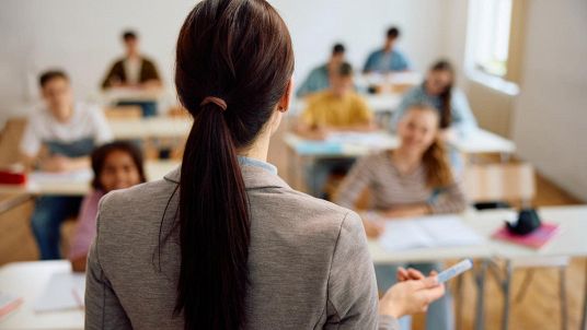 Professoressa in classe