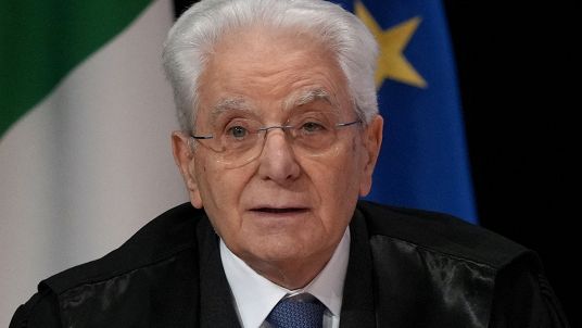 Il Presidente della Repubblica Italiana Sergio Mattarella