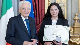 Sergio Mattarella e Sara Cozzolino