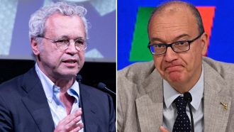 Enrico Mentana e Giuseppe Valditara