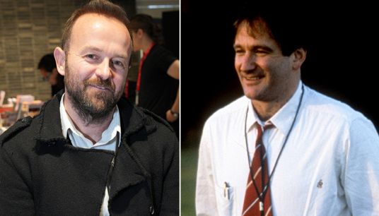 Il prof Enrico Galiano e Robin Williams