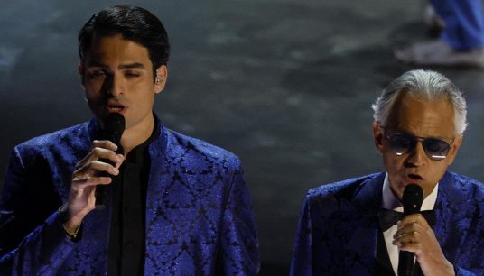 Matteo Bocelli con il padre Andrea