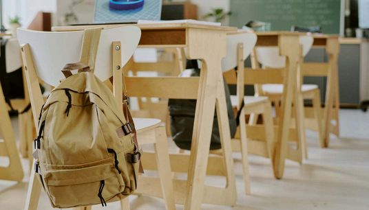 Classe vuota a scuola