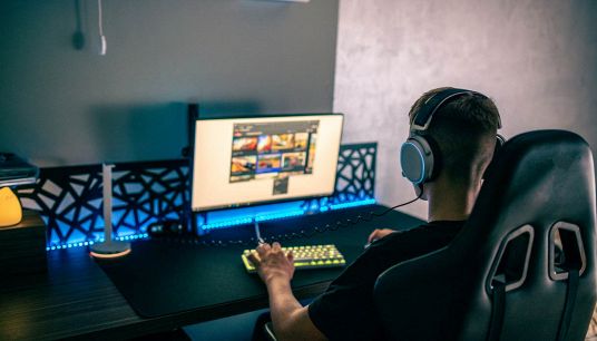 Ragazzo gioca online