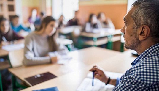 Professore italiano in classe