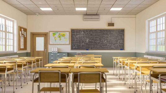 Sciopero bambini a scuola