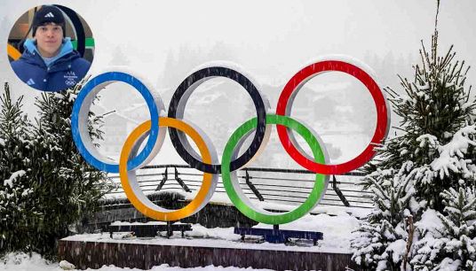 Lo sciatore Rafael Mini