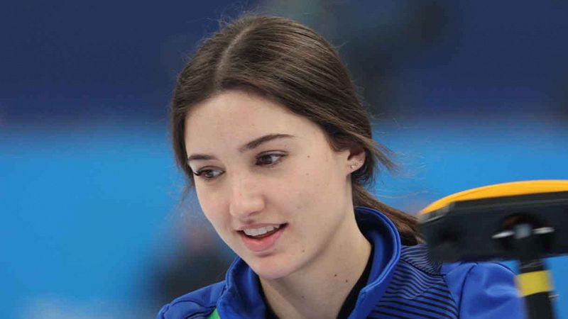 La campionessa di curling Stefania Constantini