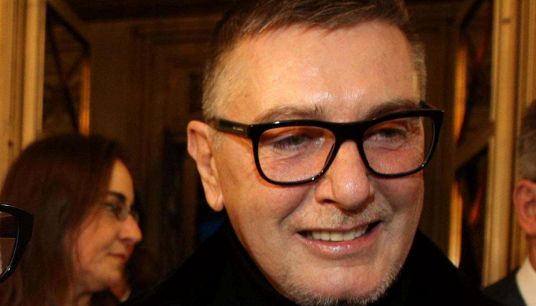 Lo stilista Stefano Gabbana