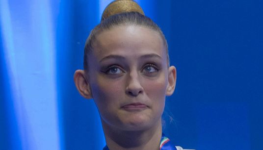 La ginnasta azzurra Tara Dragaš