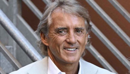 L'allenatore Roberto Mancini