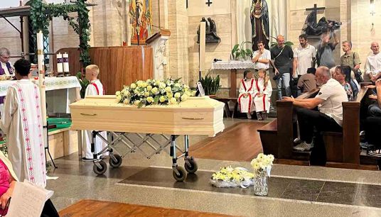 I funerali di Mattia Maestri
