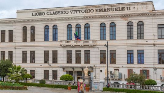 La sede del Liceo Classico Vittorio Emanuele II a Palermo