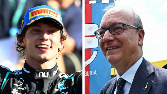 Kimi Antonelli e Giuseppe Valditara