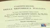 La firma della Costituzione italiana