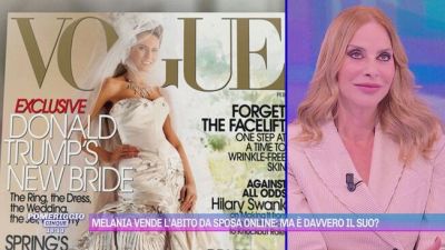 Melania vende l'abito da sposa online: ma è davvero il suo?