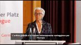Lagarde: nell'incertezza globale il ruolo dell'euro si può rafforzare