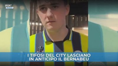 La delusione dei tifosi del City: hanno lasciato al 62' il Bernabeu