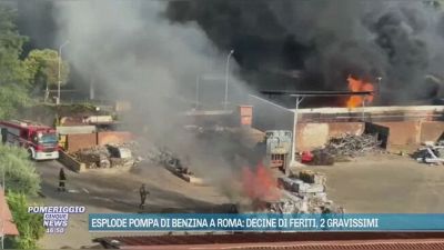 Esplode pompa di benzina a Roma: decine di feriti, 2 gravissimi