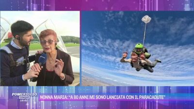 Nonna Maria: "A 80 anni mi sono lanciata con il paracadute"