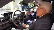 Mattarella sale a bordo della nuova Ferrari Luce