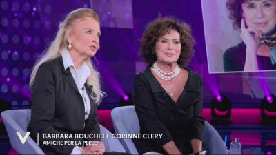 Barbara Bouchet e Corinne Clery, amiche per la pelle