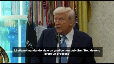 Trump: Le deportazioni dei "criminali" devono avvenire senza processo