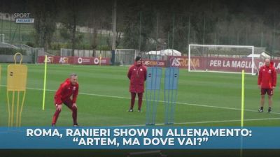 Ranieri show in allenamento