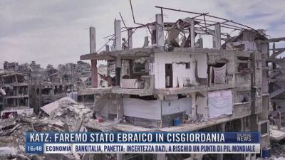 Breaking News delle 16.00 | Katz: Faremo Stato ebraico in Cisgiordania