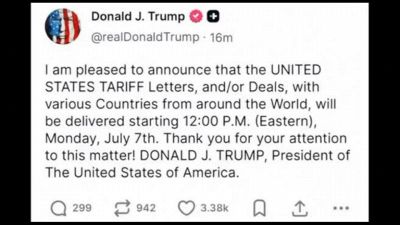 Dazi, Trump annuncia: oggi alle 12 (Usa) partiranno le prime lettere