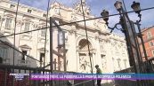 Fontana di Trevi, la passerella è pronta: scoppia la polemica