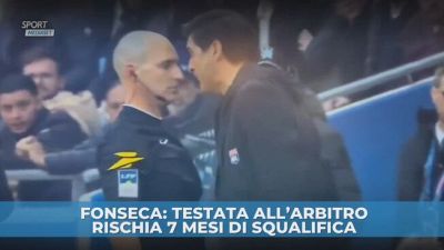 Fonseca: testata all'arbitro. Rischia 7 mesi di squalifica