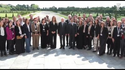 Mattarella in visita alla Reggia di Venaria Reale a Torino
