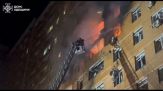 Il salvataggio di un bambino dopo un raid russo a Odessa