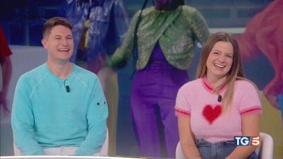 Ninna e Matti ospiti al Tg5